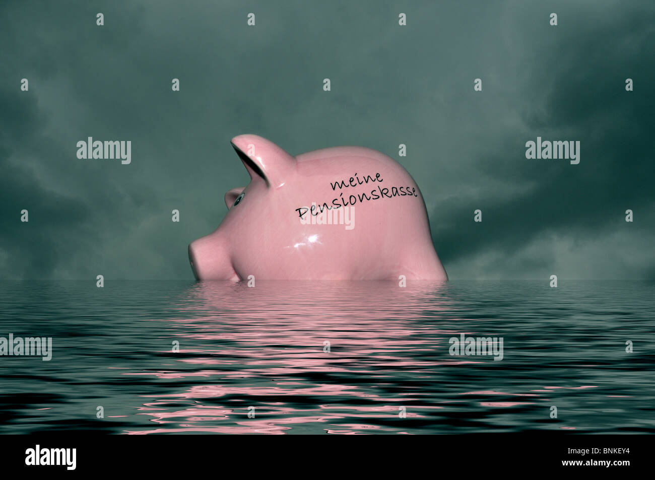 Finances stock exchange crisis savings money bank account lost drown