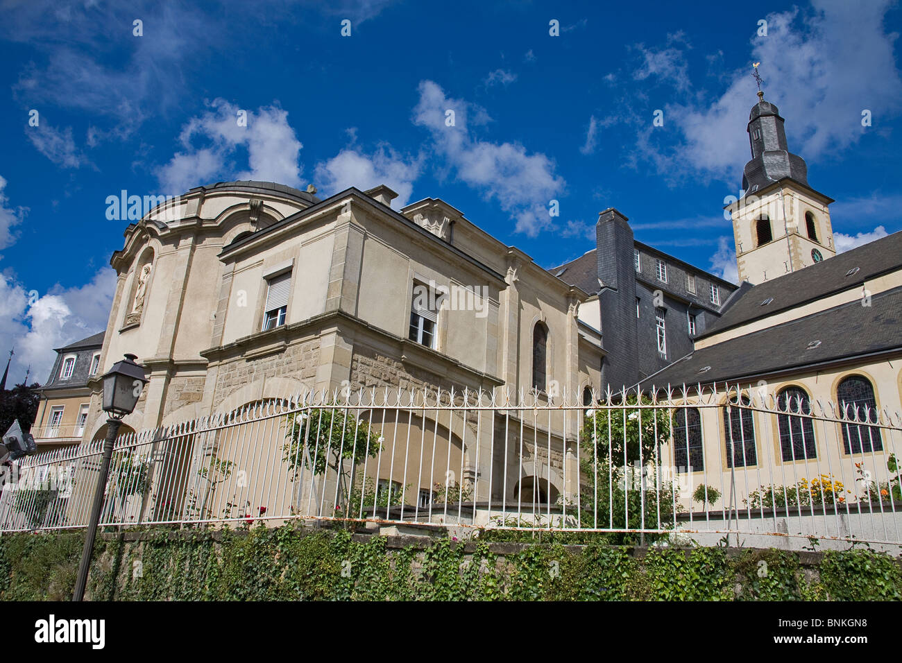 Luxembourg. Presbytery of the Eglise St Michel July 2OO8 Stock Photo