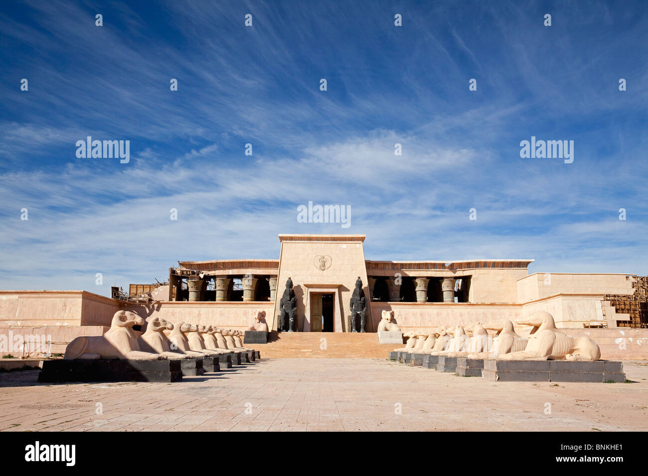 Egyptian set used in movie 'Asterix and Obelix - Mission Cleopatra', Atlas Corporation Studios, Ouarzazate, Morocco Stock Photo