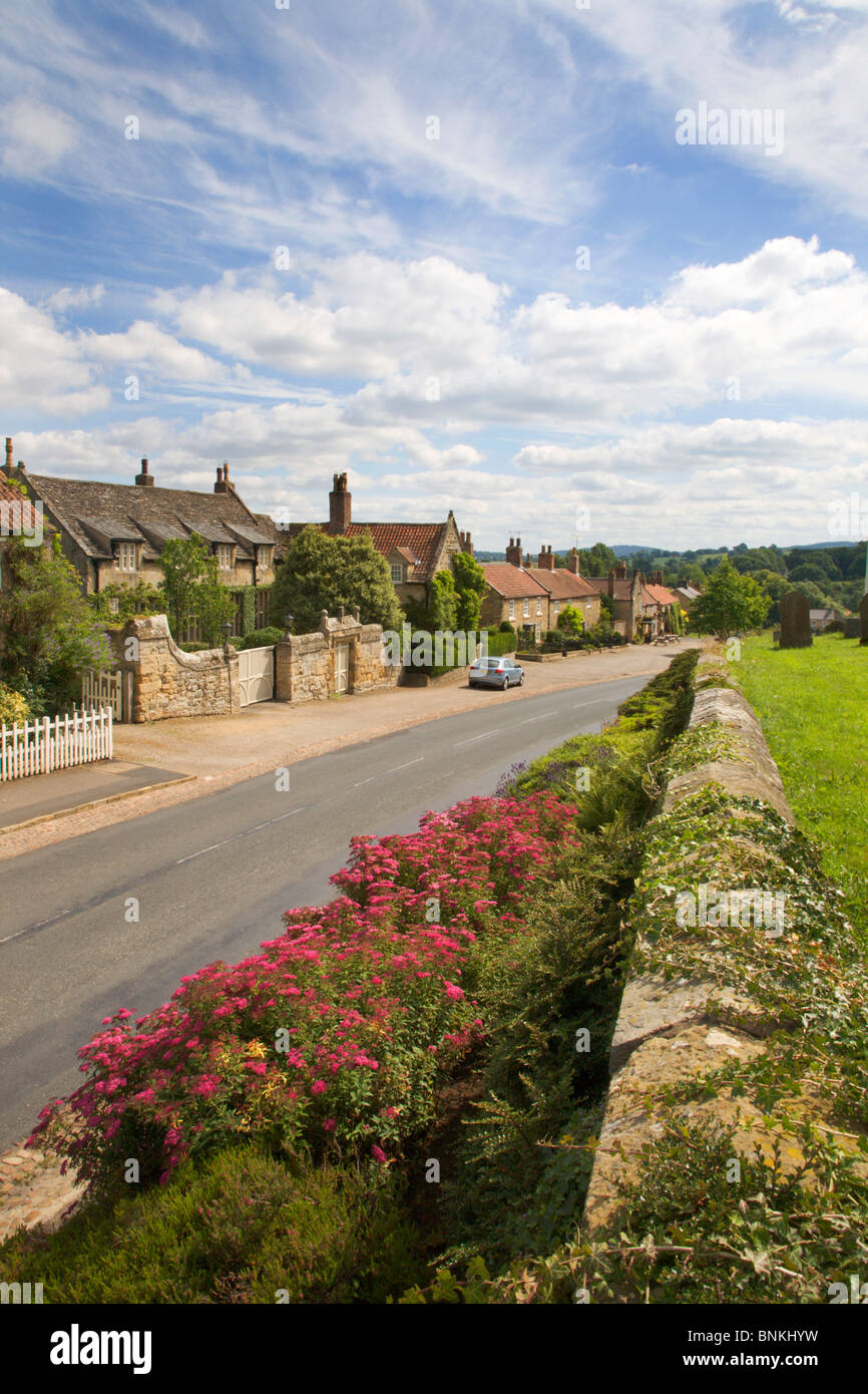 Coxwold from the Churchyard North Yorkshire England Stock Photo