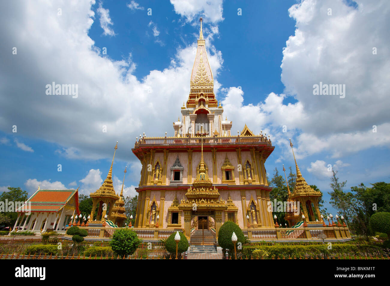 Asia Asian island isle islands isles Phuket South-East Asia Thailand temple architecture architecture building buildings Stock Photo