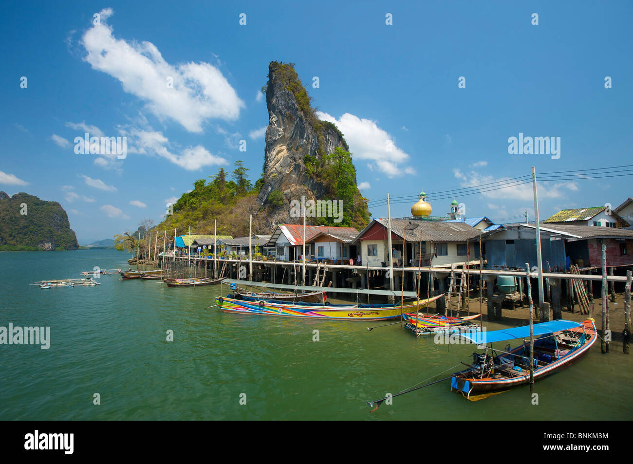 Asia Asian island isle islands isles Phuket South-East Asia Thailand fishing village Pannyi Stock Photo
