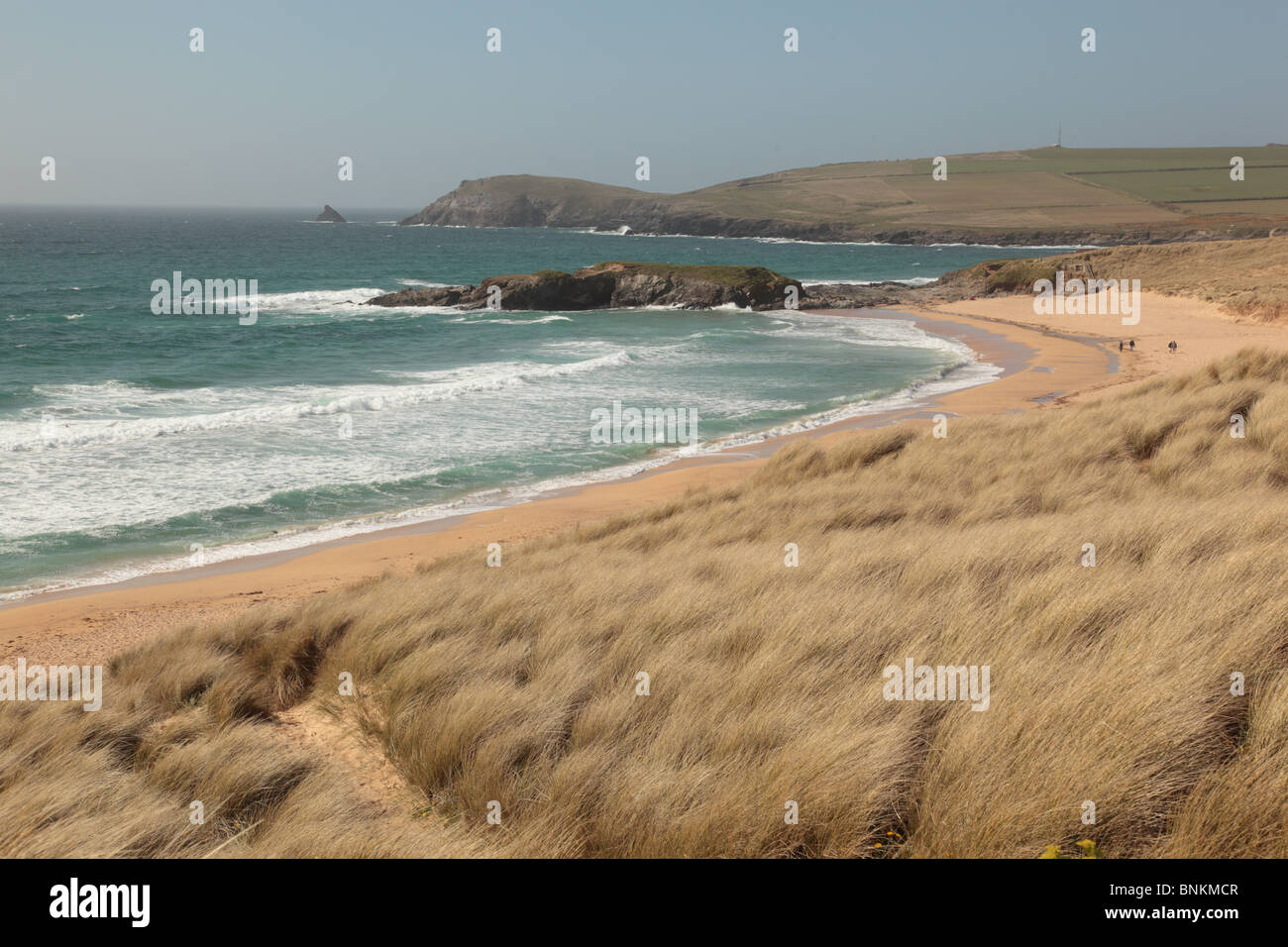 White balance shade; Constatine Bay; Cornwall Stock Photo