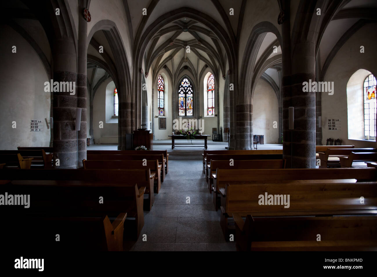 Church of St. Saphorin, St. Saphorin, Lavaux, lake Geneva, Switzerland Stock Photo