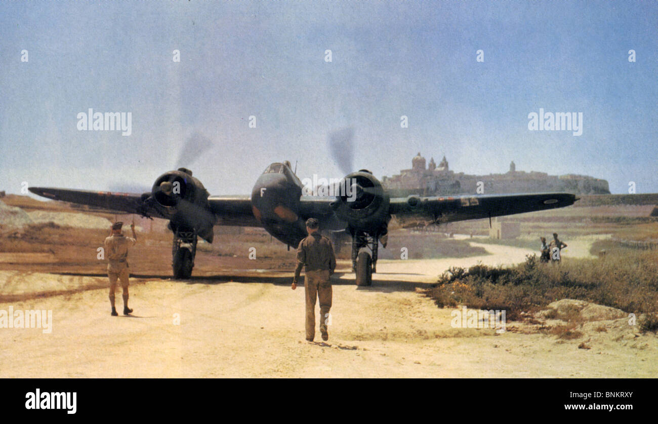 Bristol Beaufighters on Malta World War 2 photographs