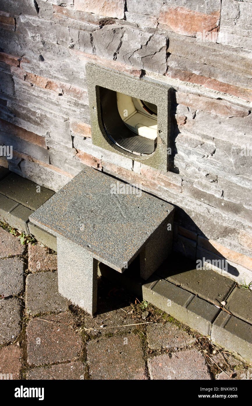 Cat flap clearance step