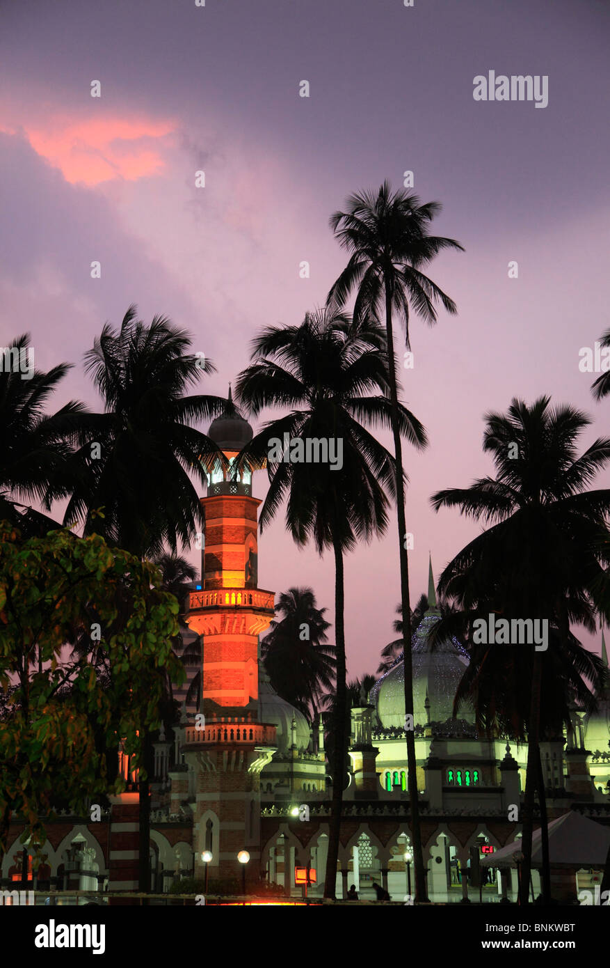 Malaysia, Kuala Lumpur, Masjid Jamek Mosque, Stock Photo