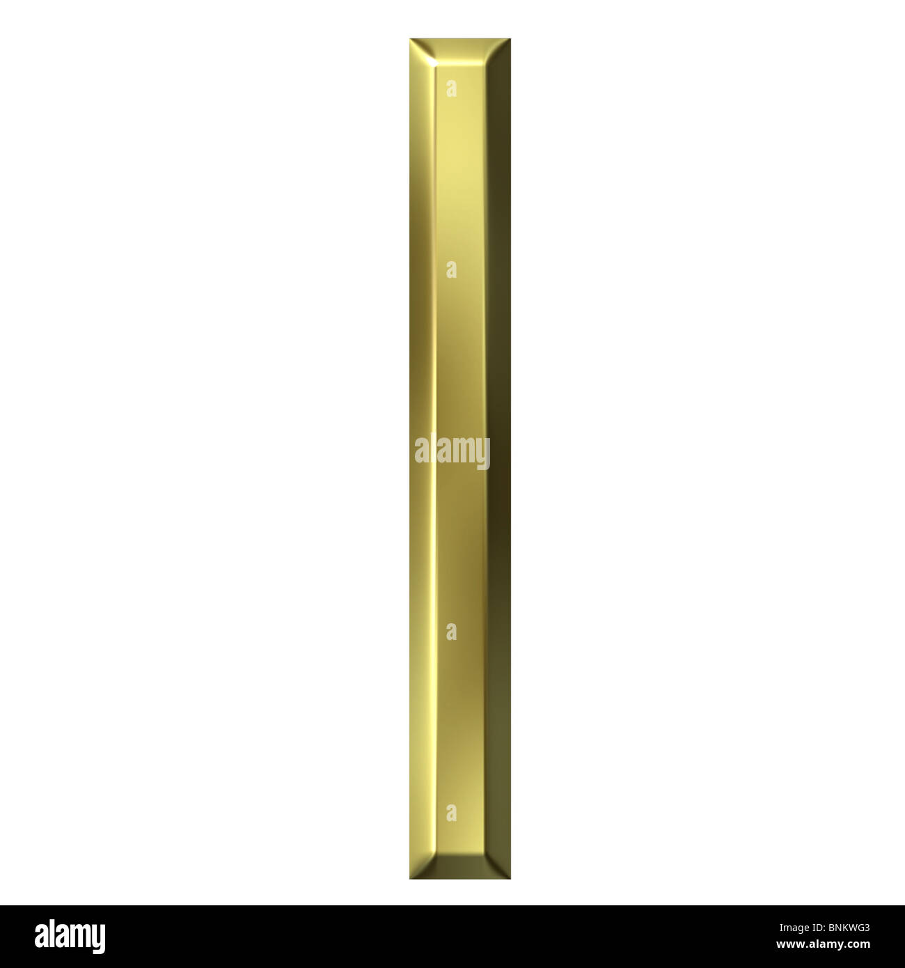 3d golden letter l Stock Photo - Alamy