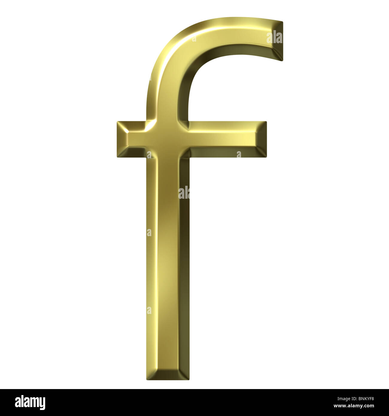3d golden letter f Stock Photo - Alamy