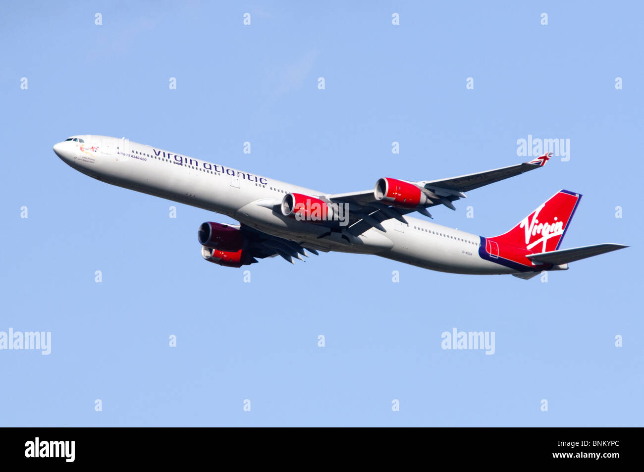Virgin atlantic airbus a340 hi-res stock photography and images