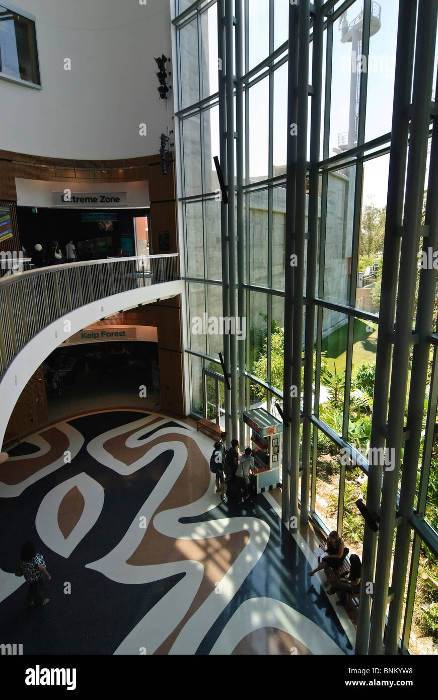Ecosystems exhibit at the CA Science Center in Los Angeles Stock Photo