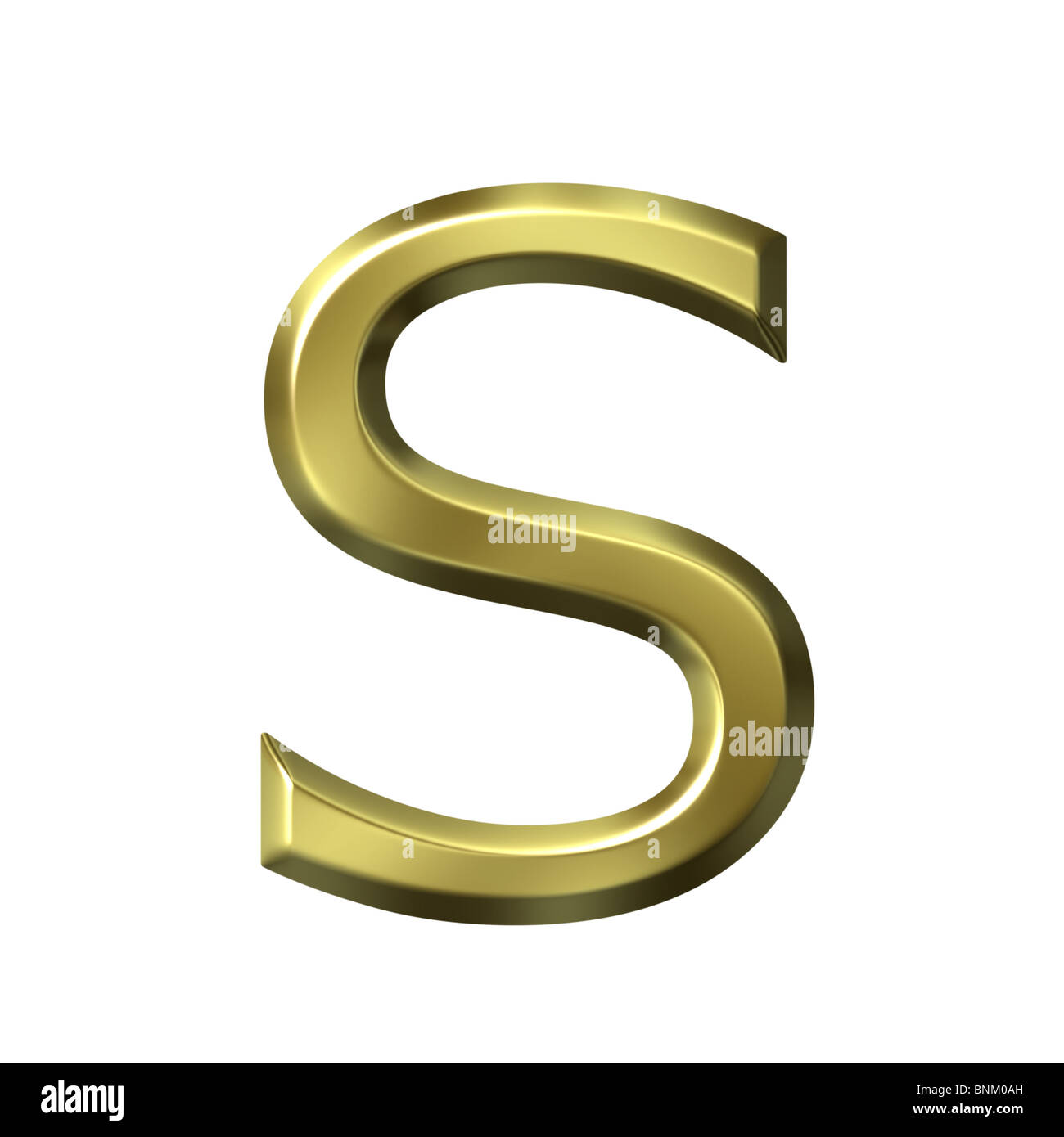 the letter s in gold