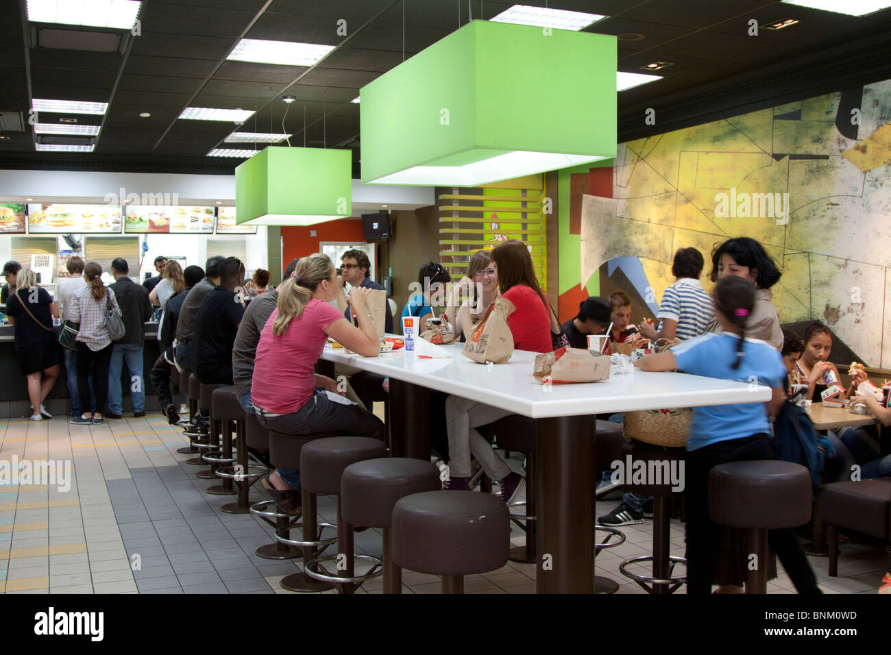 Mcdonalds Restaurant - Camden Town - London Stock Photo