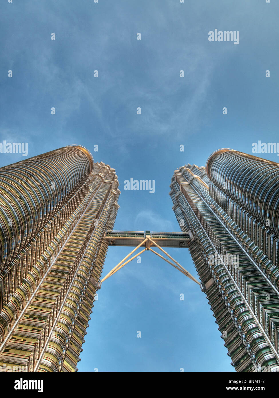 Petronas towers in Kuala Lumpur Stock Photo