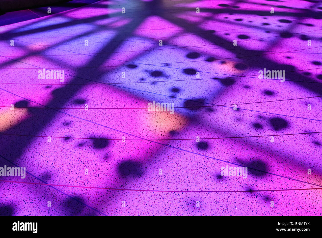 Front Entry Plaza of the California Science Center in Los Angeles Stock