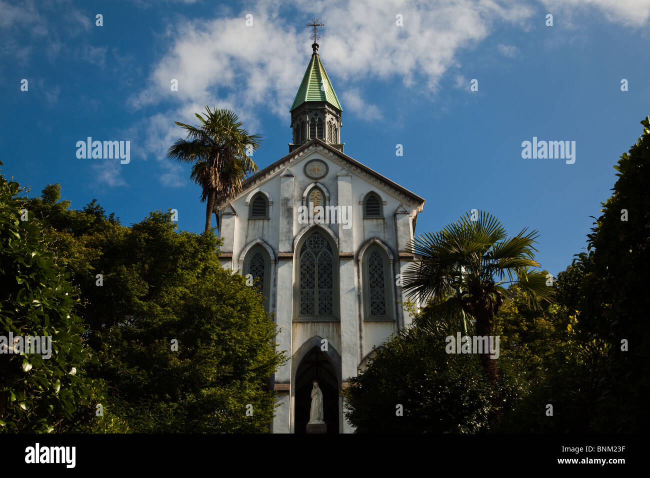 Oura Church or Oura Tenshudo is a Roman Catholic church in Nagasaki.  It is also known as the Church of the 26 Japanese Martyrs. Stock Photo