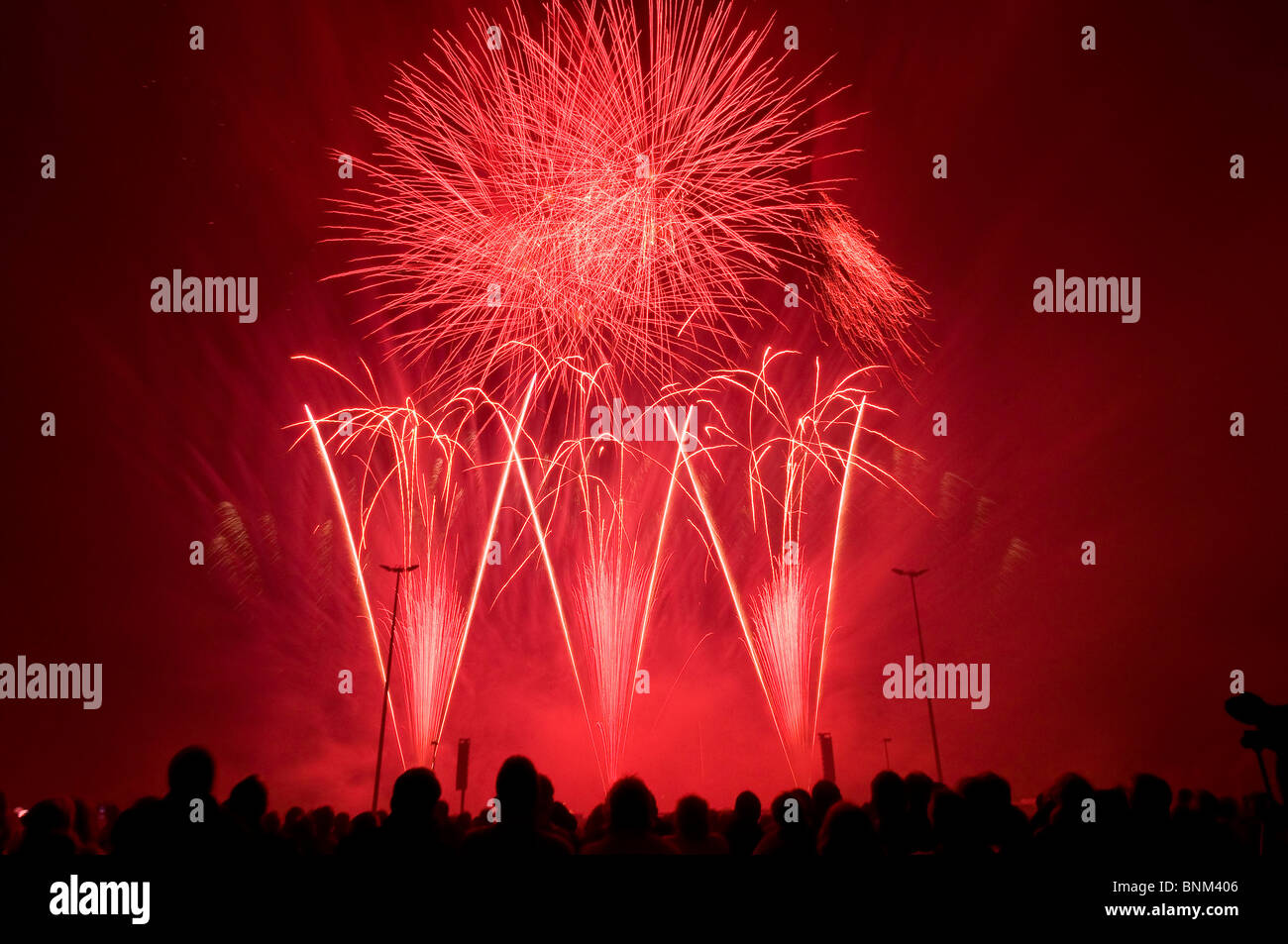 Germany Erfurt Europe explosion fireworks fireworks body height