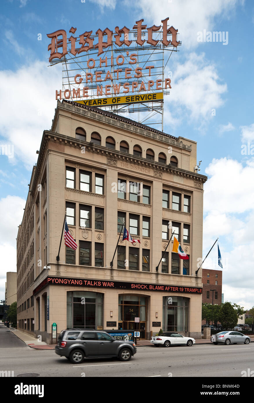 The Columbus Dispatch building in Columbus Ohio Stock Photo Alamy