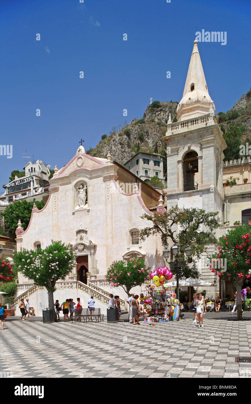 Italy Sicily island Province of Messina Taormina Ionian Sea Mediterranian Sea Corso Umberto