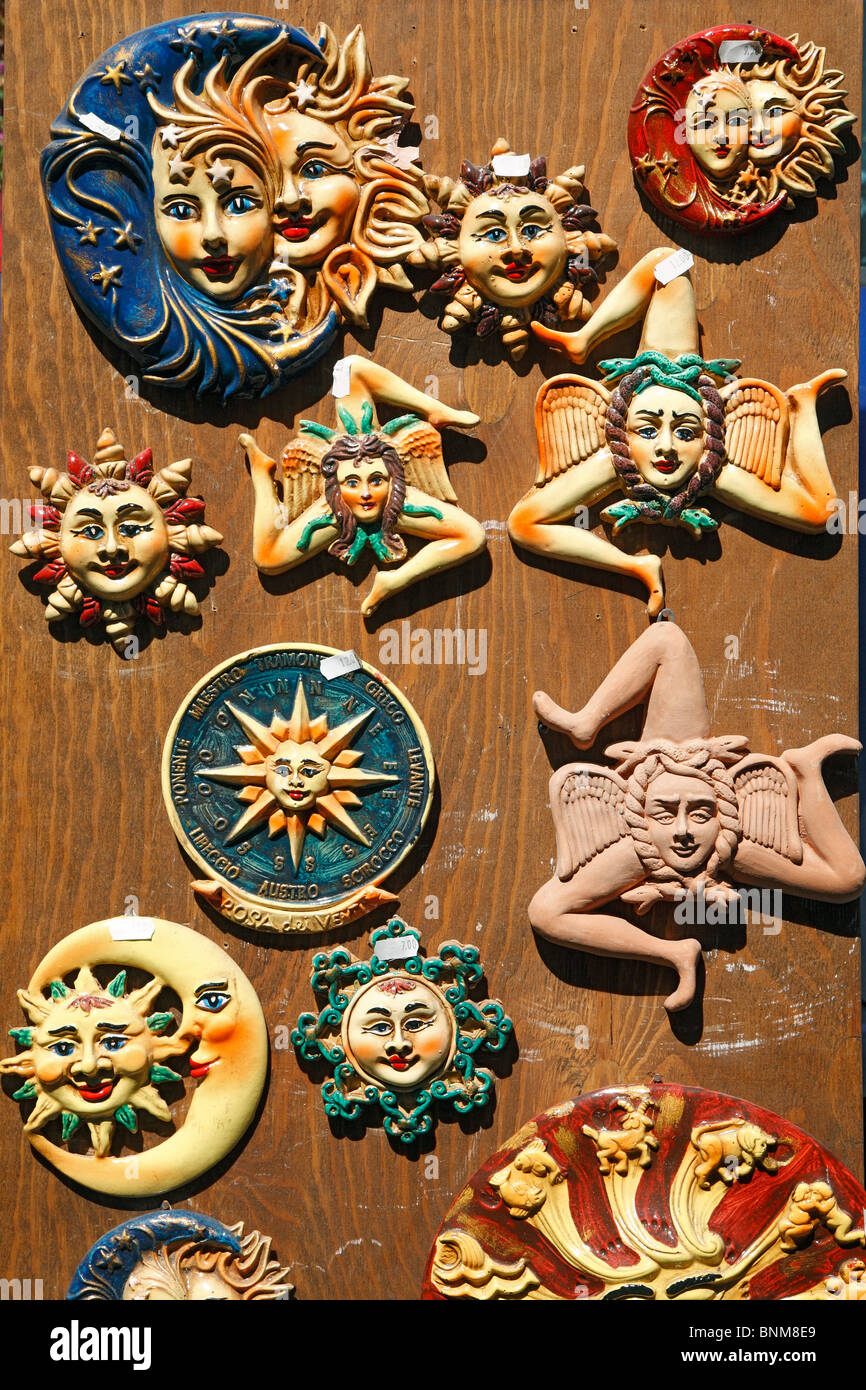 Italy Sicily island symbol of the Sicily Island tripod Trinakria three