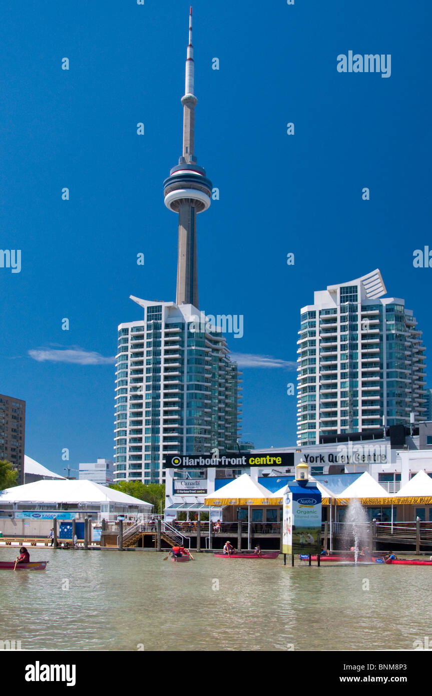 A view of the CN Tower from Harbourfront Stock Photo - Alamy