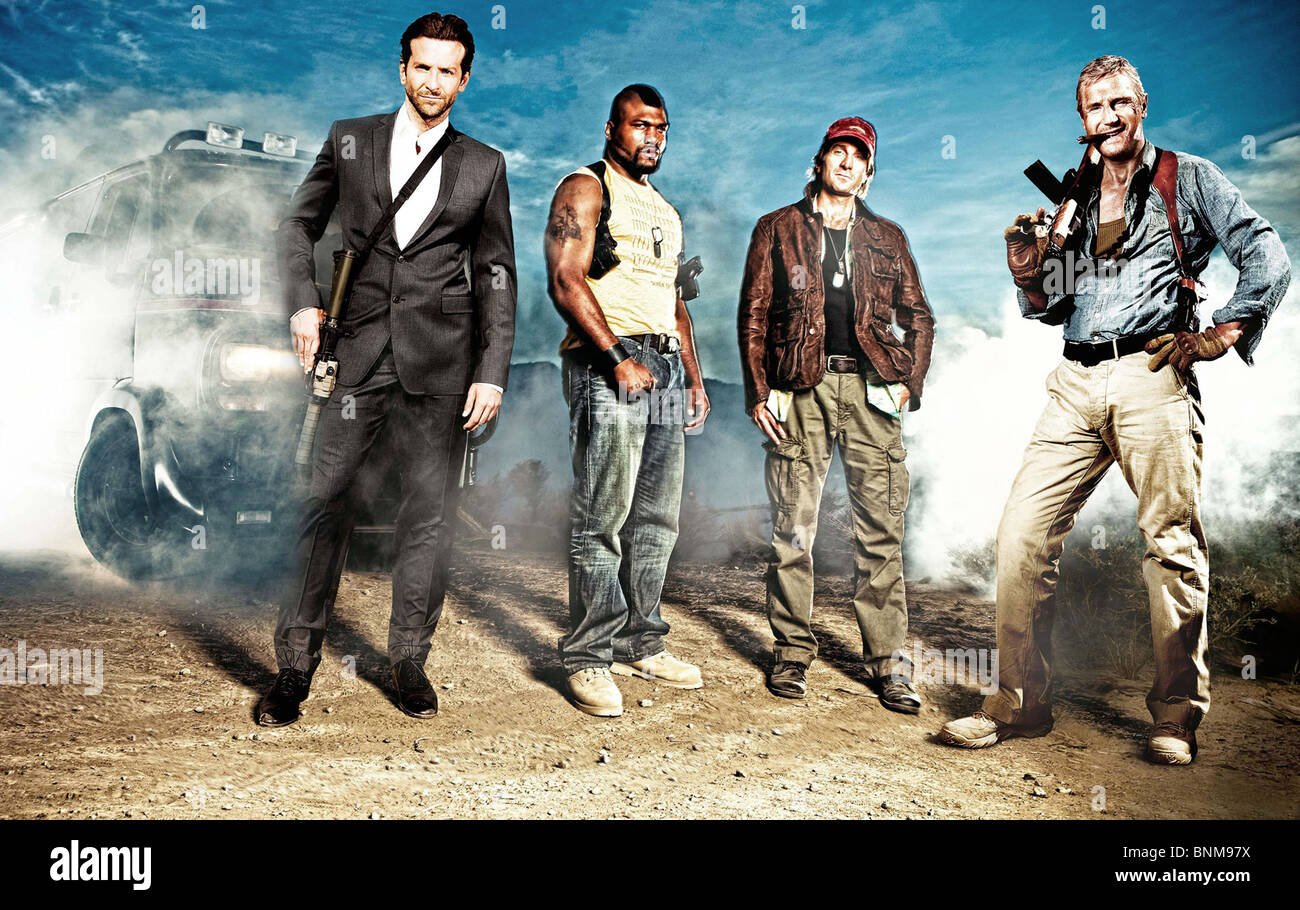 THE A TEAM (2010) BRADLEY COOPER, LIAM NEESON, SHARLTO COPLEY, QUINTON "RAMPAGE" JACKSON JOE