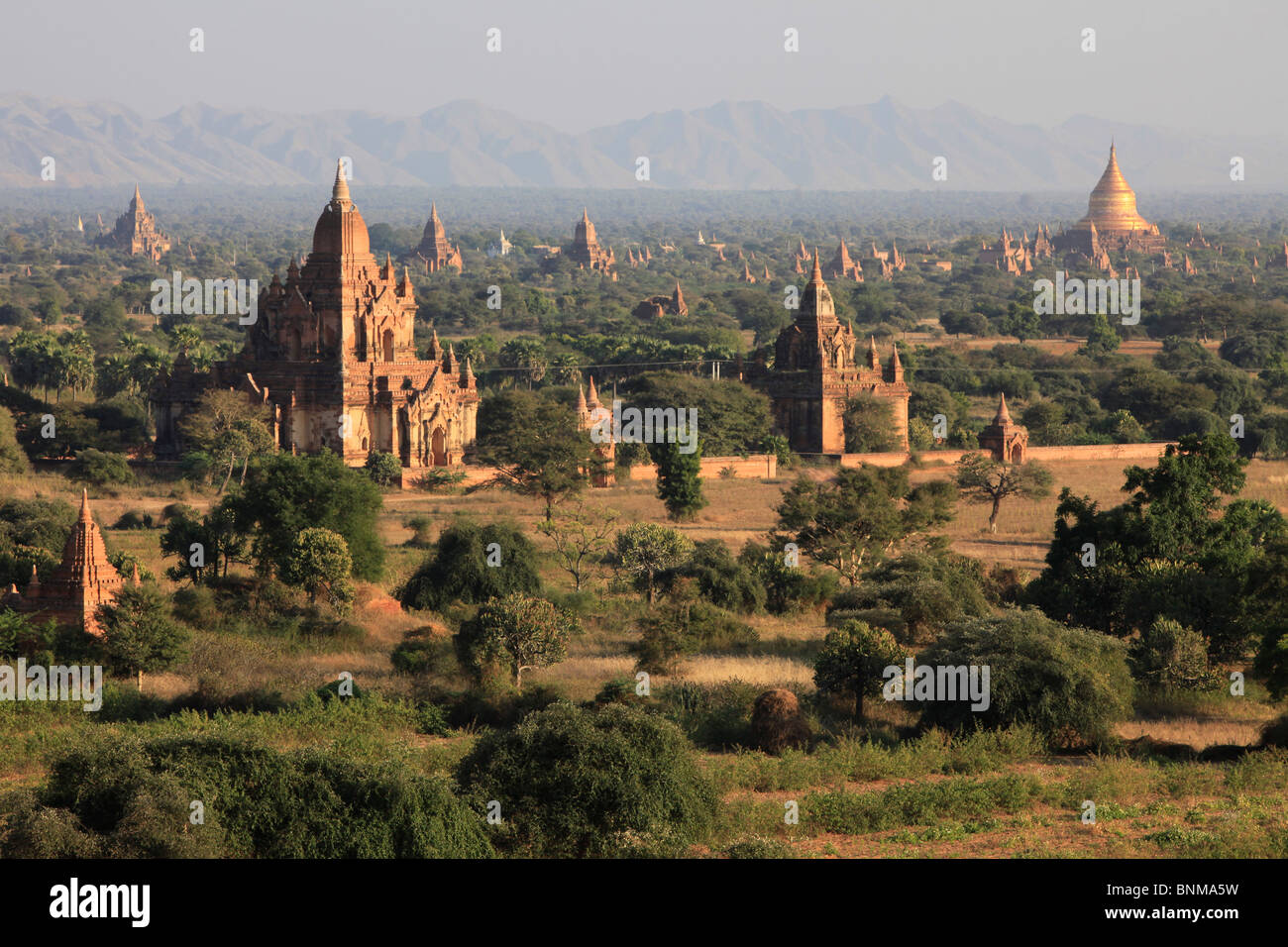 Myanmar Burma Burma Bagan pagoda scenery pagodas panorama scenery place
