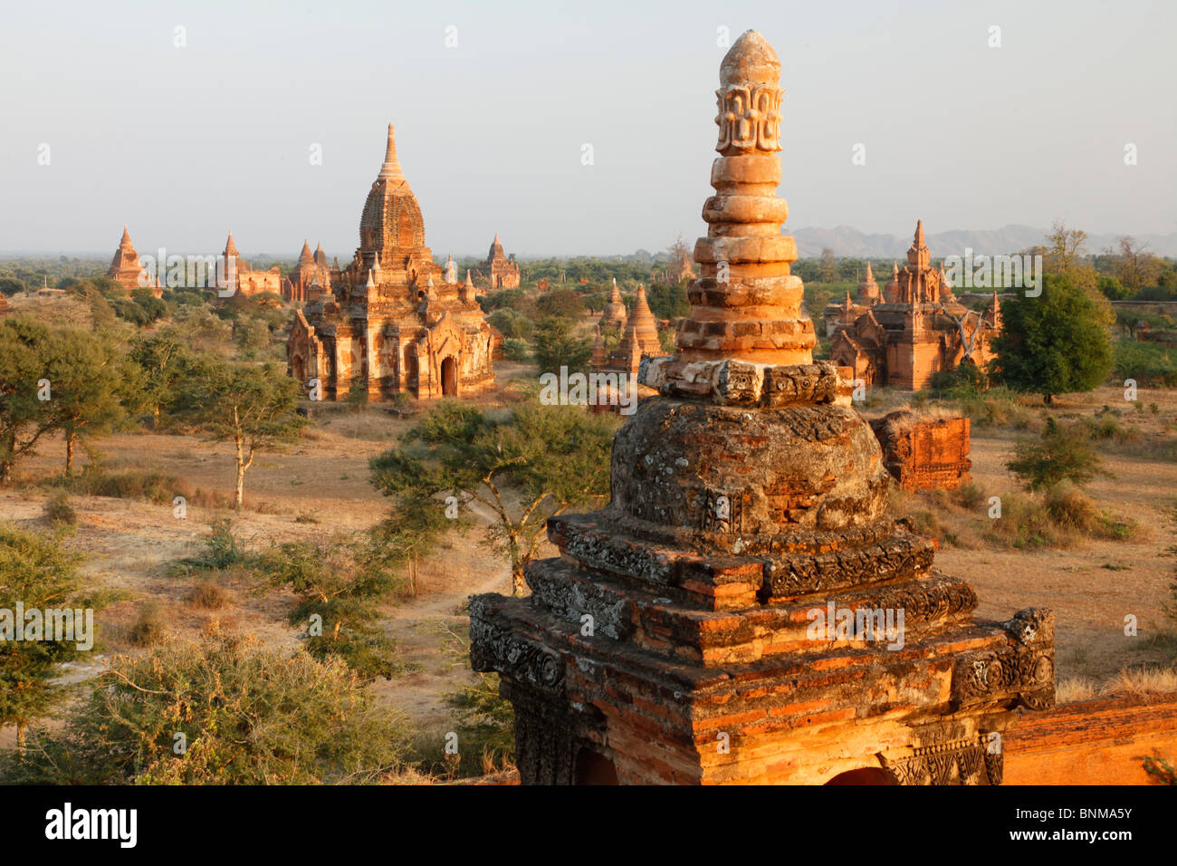 Myanmar Burma Burma Bagan pagoda scenery pagodas panorama scenery place