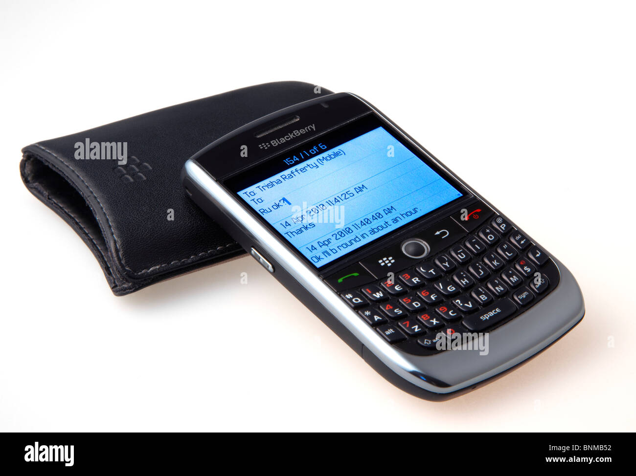 Communications, Telephone, Mobile, Blackberry Curve 8900 Smart Phone. Stock Photo