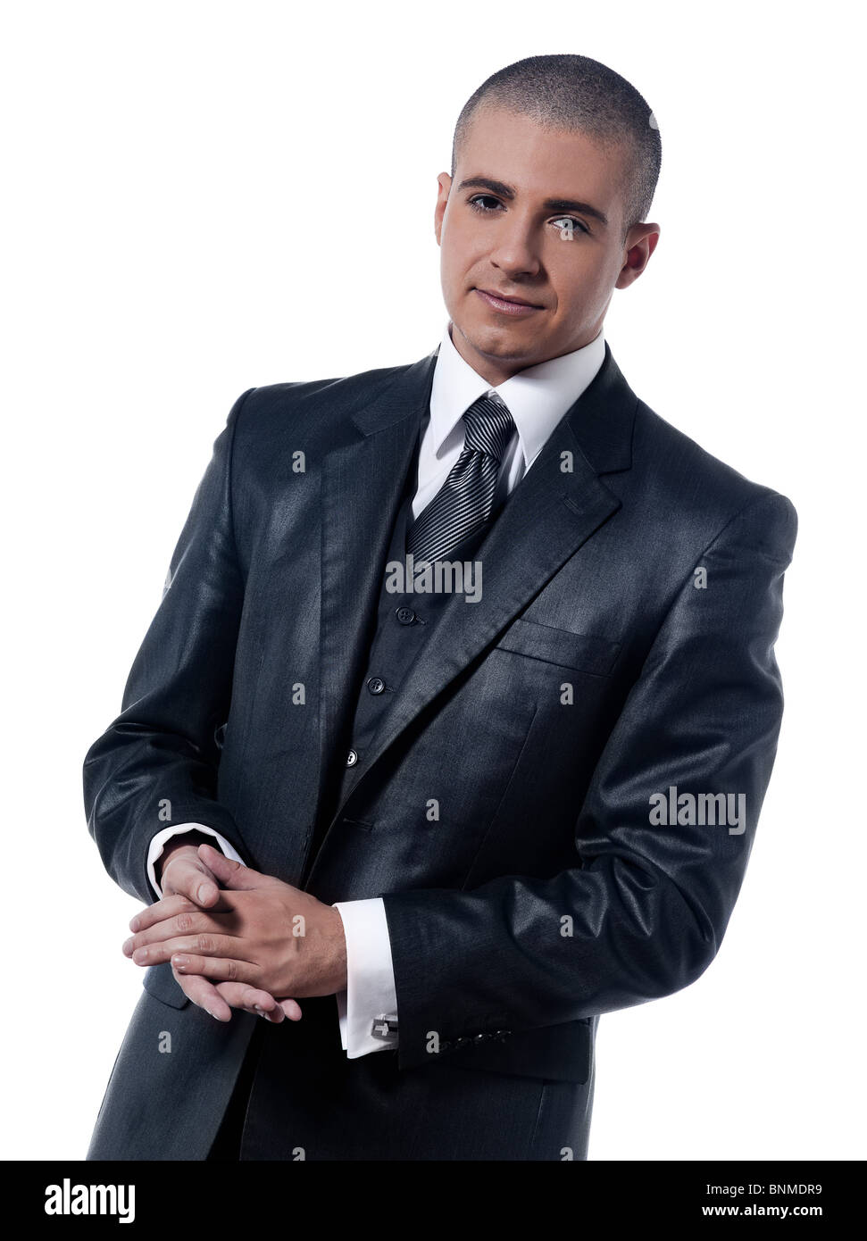caucasian man businessman smile portrait isolated studio on white ...