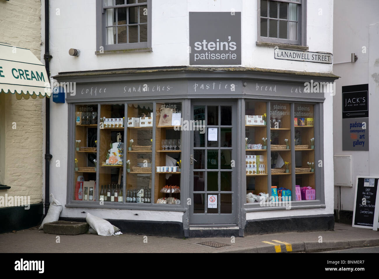 Rick Stein's patisserie in Padstow,Cornwall,England Stock Photo
