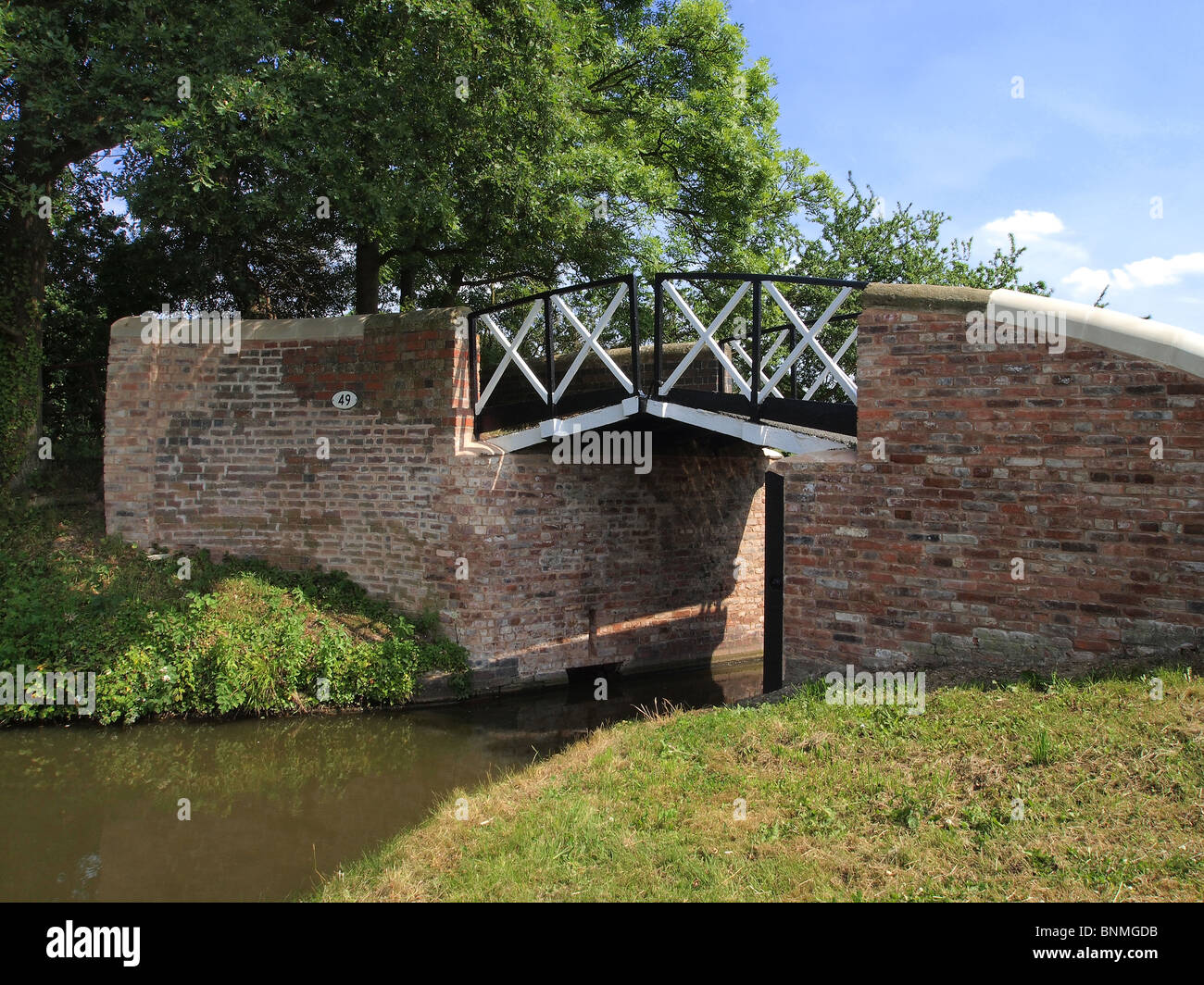 stratford on avon canal warwickshire bridge Stock Photo