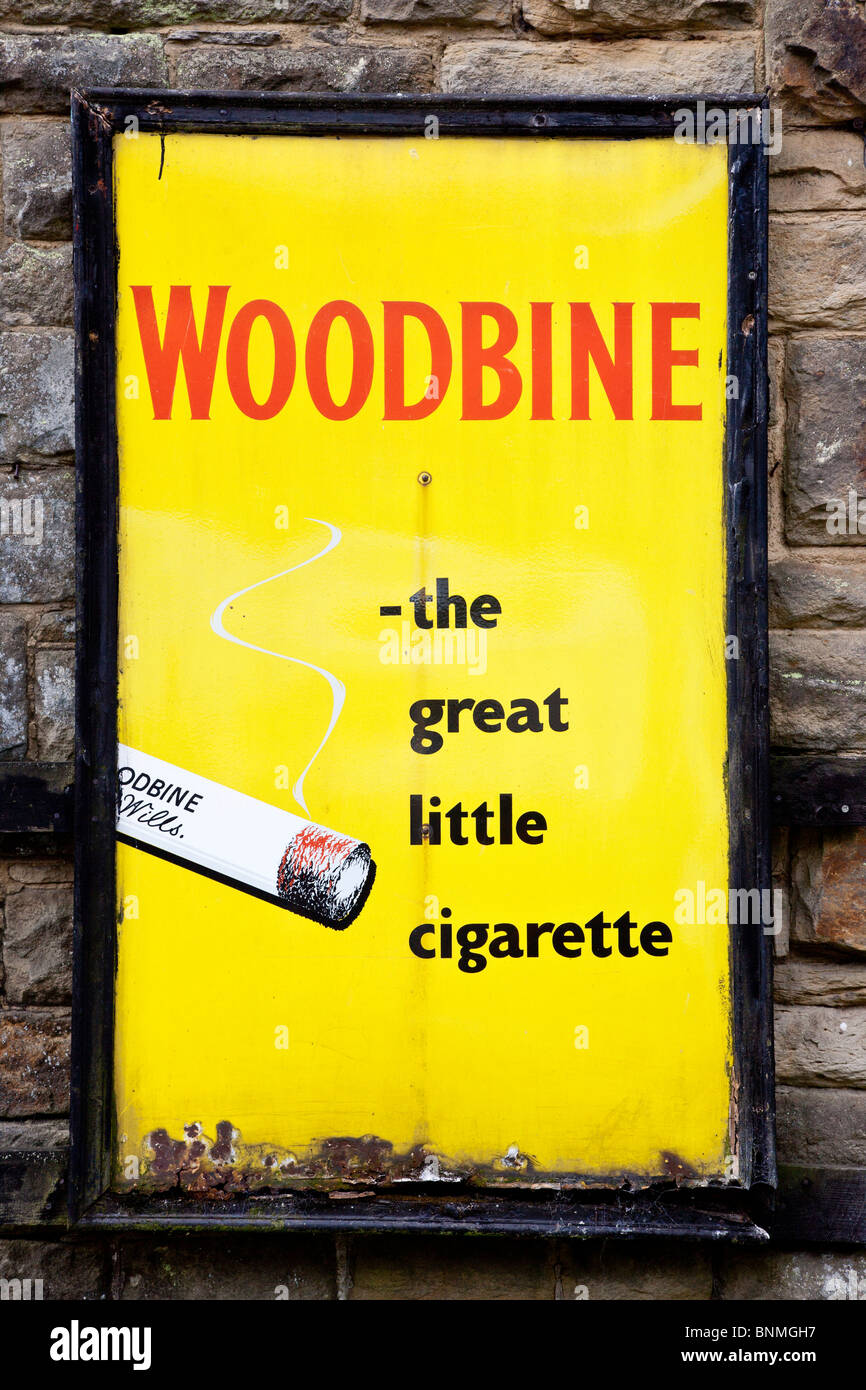 Advert for Wills Woodbine cigarettes Stock Photo