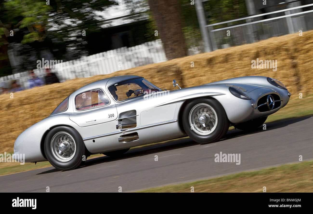 1955 Mercedes-Benz 300SLR Uhlenhaut Coupe at the 2010 Goodwood Festival of Speed, Sussex, England, UK. Stock Photo