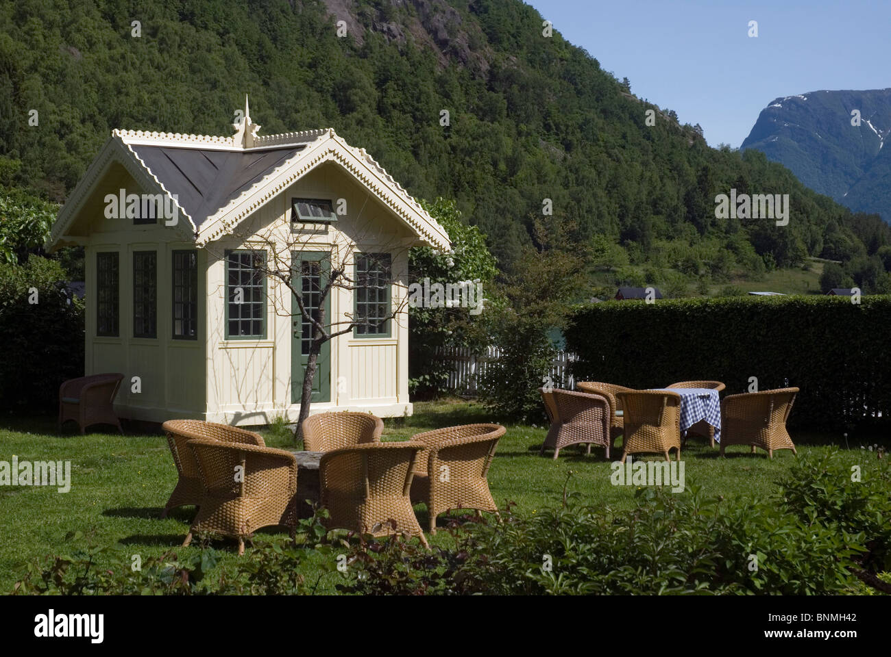 Walaker Hotel, Solvorn, Norway Stock Photo Alamy