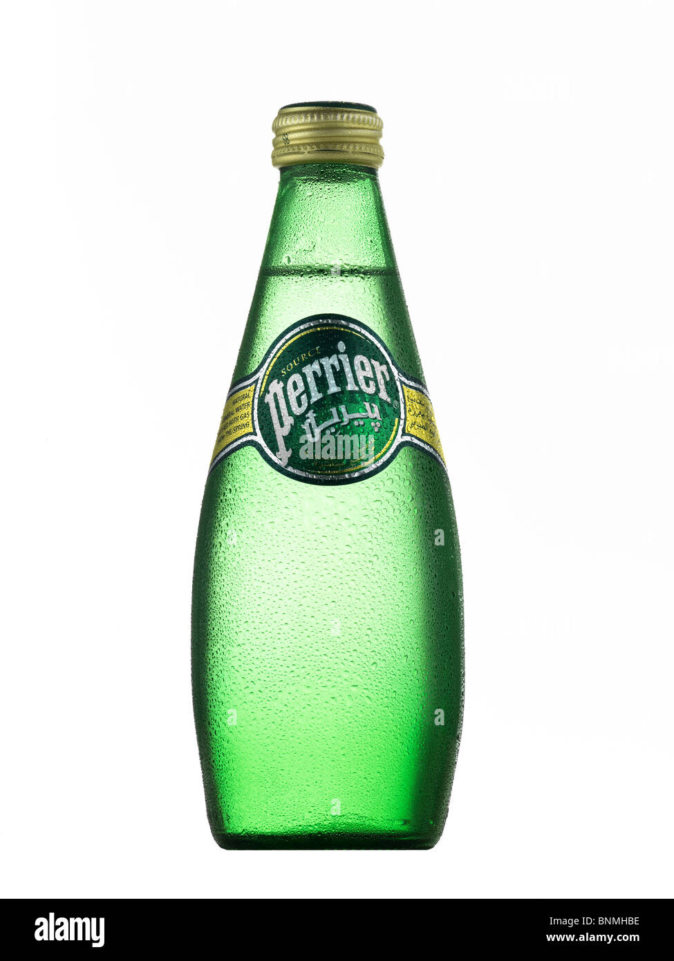 perrier bottle of water Stock Photo