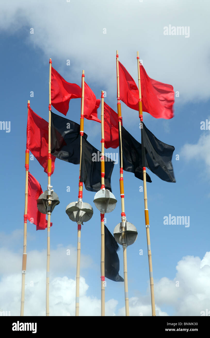 Red flags on a fishing boat hi-res stock photography and images - Alamy