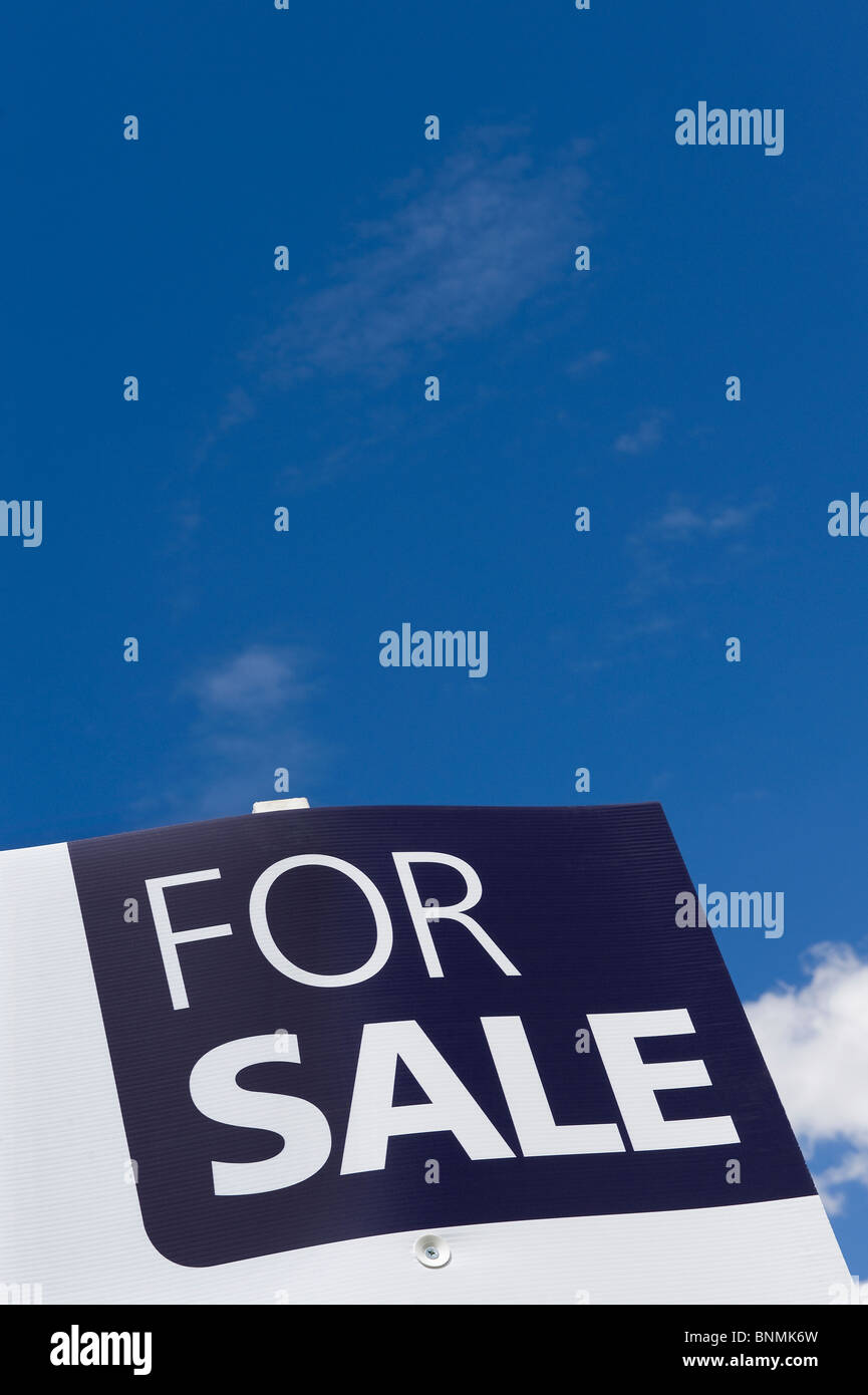 for sale sign board Stock Photo