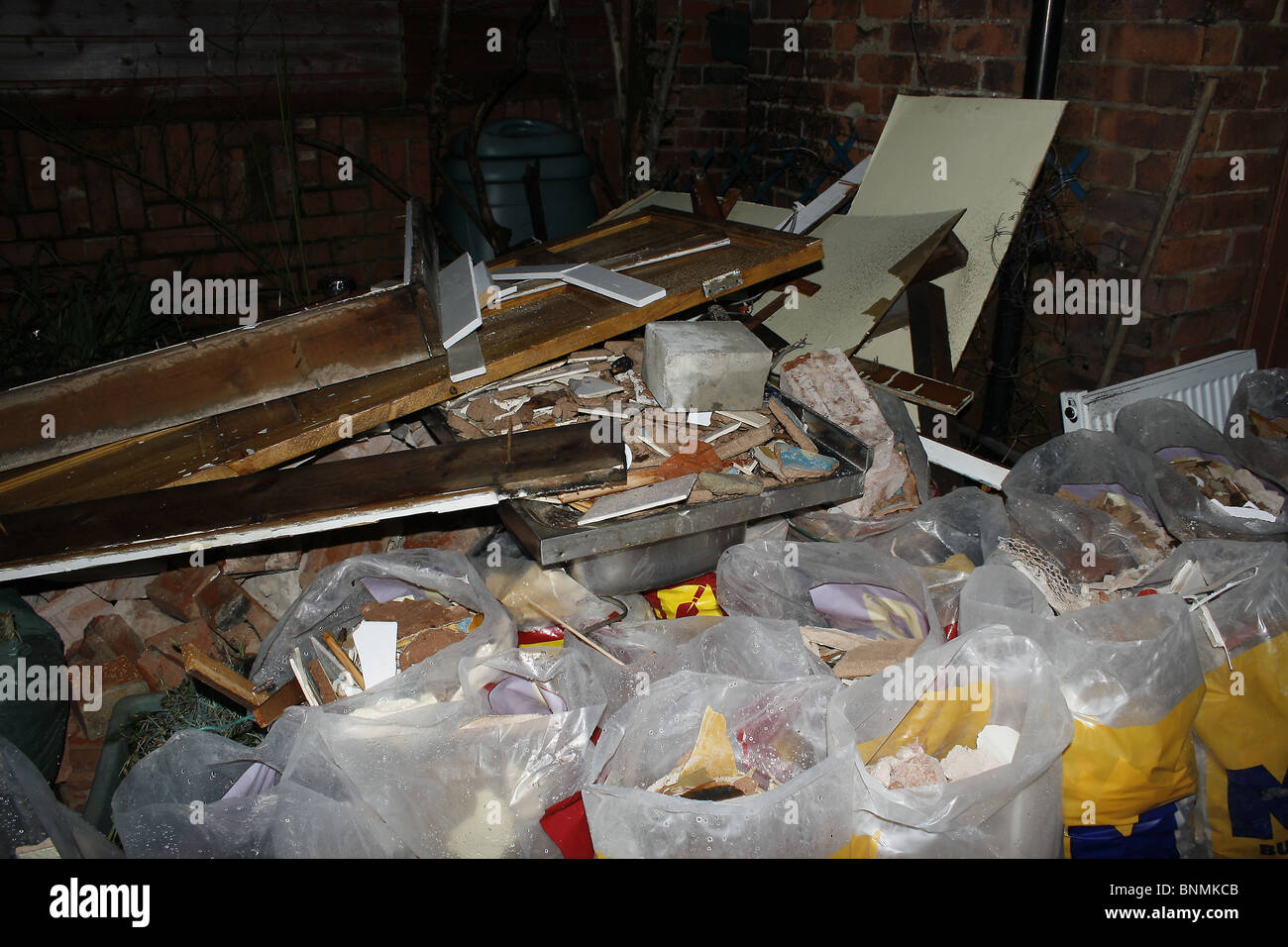 bags of rubble Stock Photo - Alamy