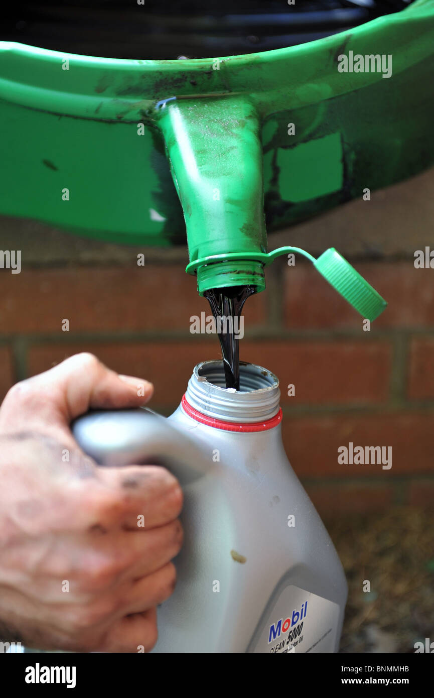 Recycling motor oil Stock Photo Alamy