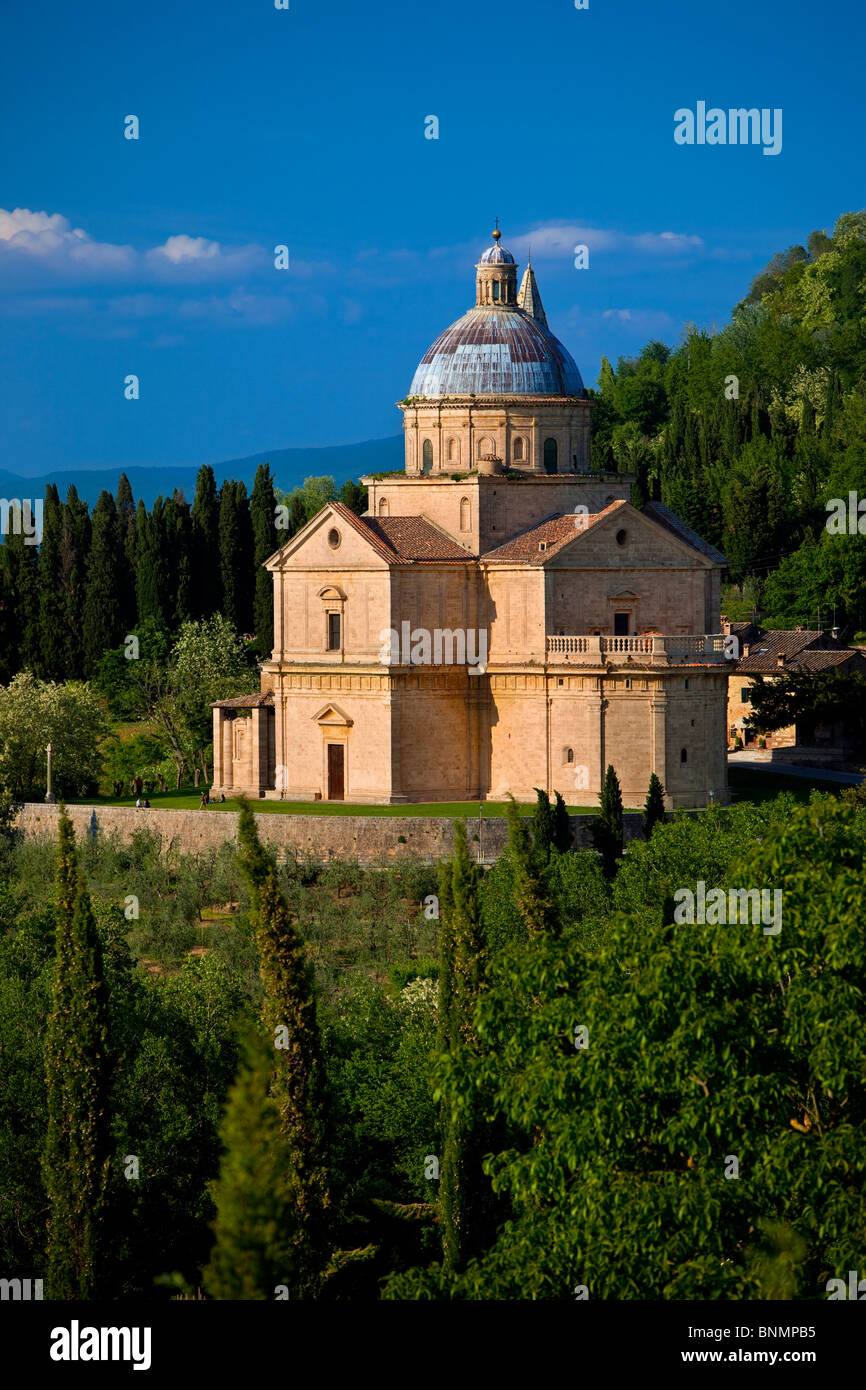 Madonna di San Biagio Church near Montepulciano Tuscany Italy Stock Photo