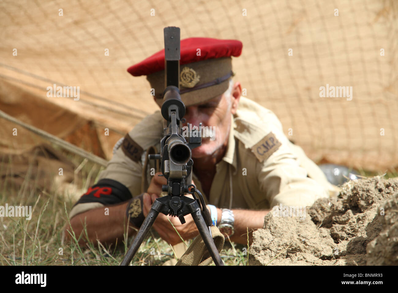 Gun salute from the army and police on Independence Day