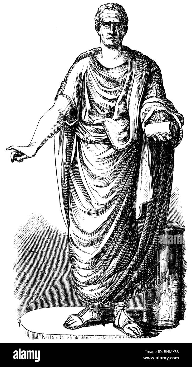 Marcus Tullius Cicero (106 v. Chr. - 43 v. Chr.), Roman philosopher, statesman, lawyer, political theorist Stock Photo