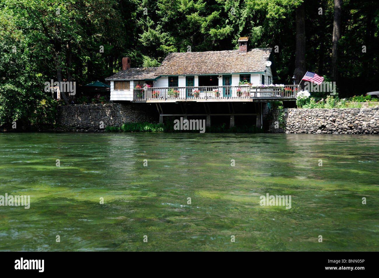 Home McKenzie River Blue River Oregon USA water Stock Photo Alamy