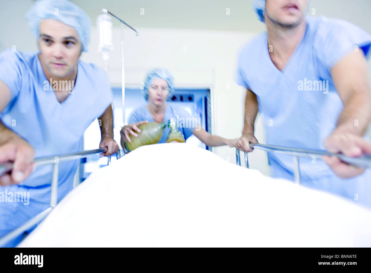 Emergency hospital treatment Stock Photo