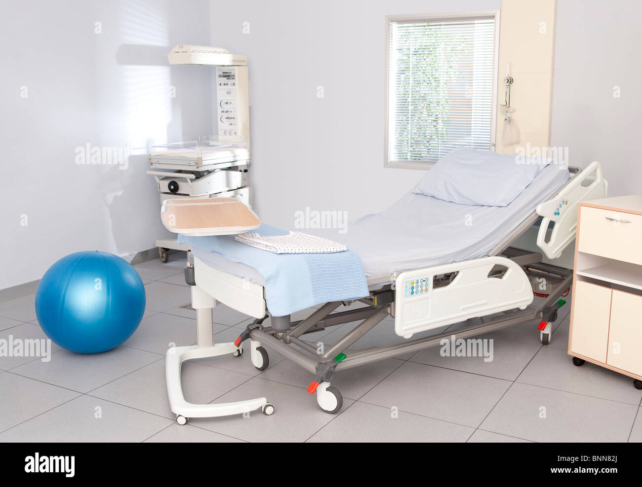 Hospital delivery suite Stock Photo