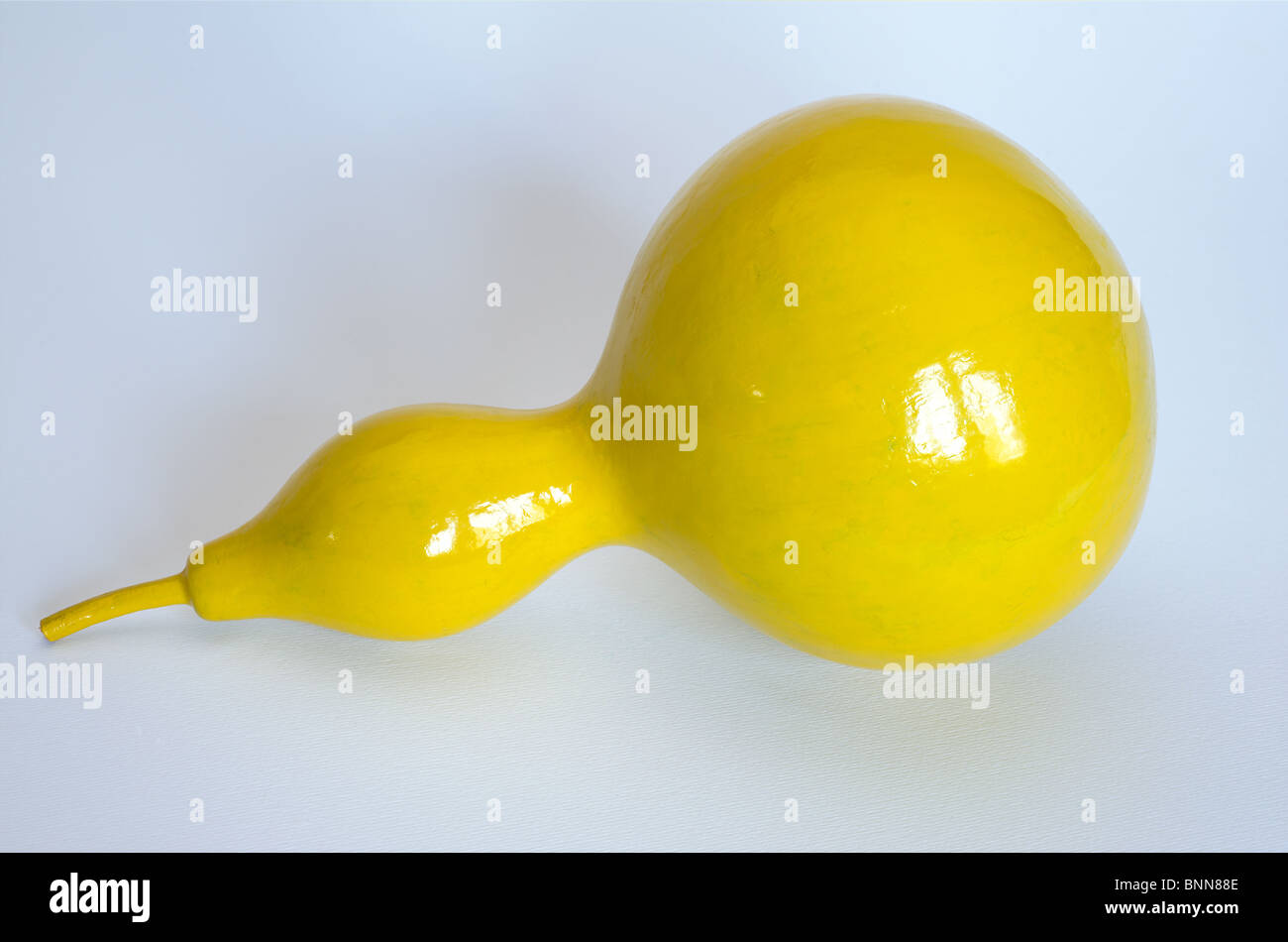 Yellow painted ornamental gourd Stock Photo Alamy
