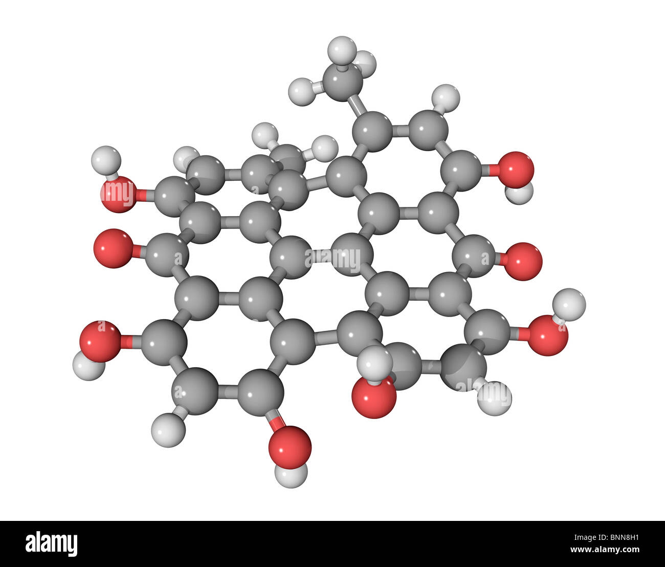 Hypericin drug molecule Stock Photo - Alamy