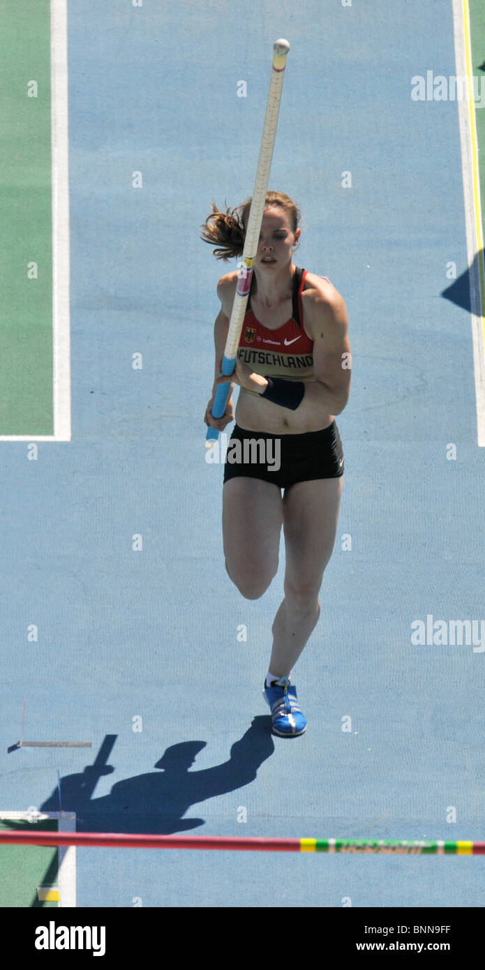 28.7.2010 European Athletics Championships in Barcelona, Spain;Silke SPIEGELBURG (GER), Pole Vault Stock Photo