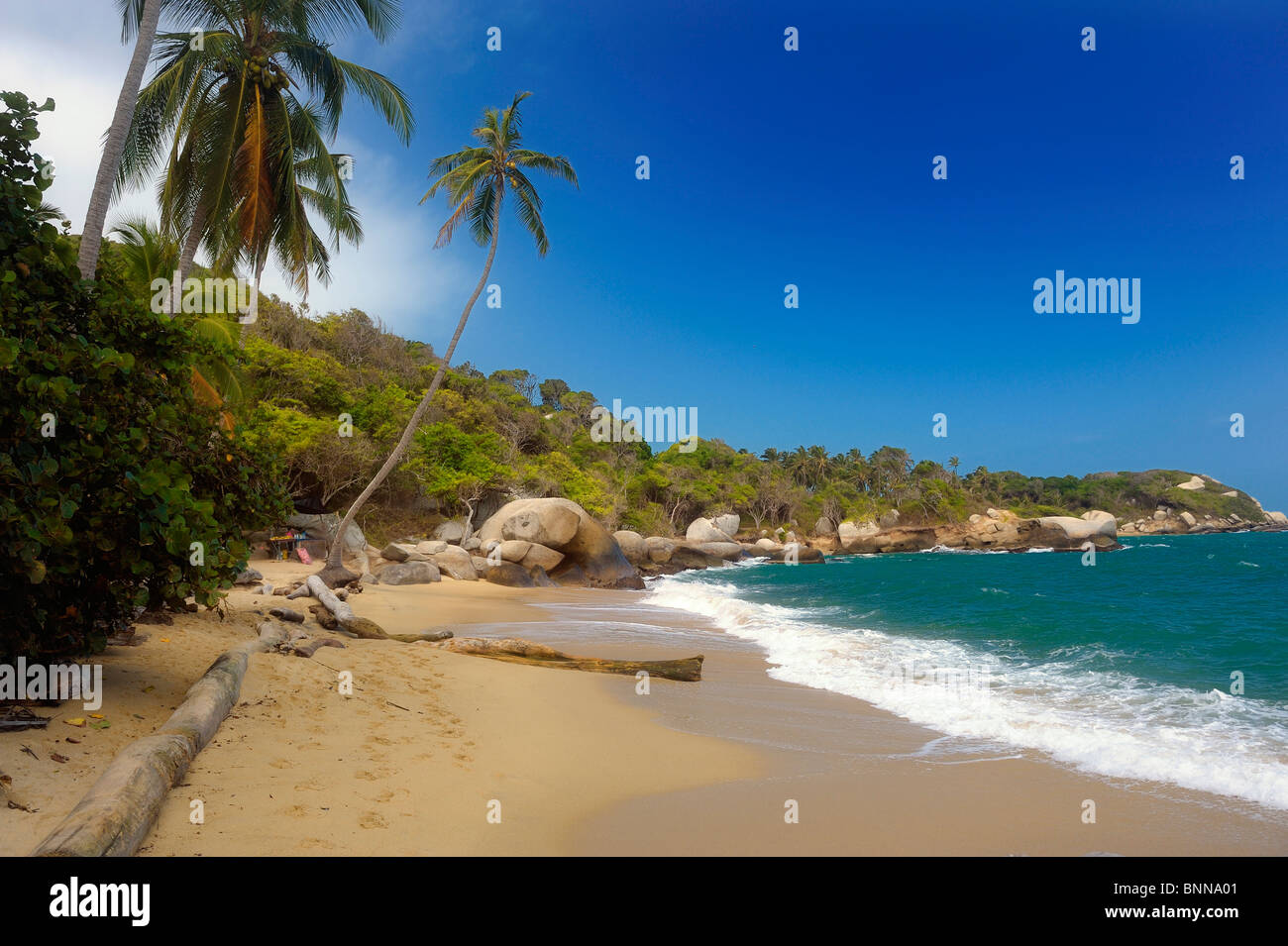 La Piscina Arrecifes Park Tayrona Parque Nacional Tayrona Department Magdalena Colombia South America sea coast Stock Photo